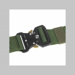 Vojenský taktický opasok olivovo zelený s kovovou rýchlozapínacou prackou univerzálna veľkosť, max.dĺžka 115cm Vojenský taktický opasok olivovo zelený s kovovou rýchlozapínacou prackou univerzálna veľkosť, max.dĺžka 115cm